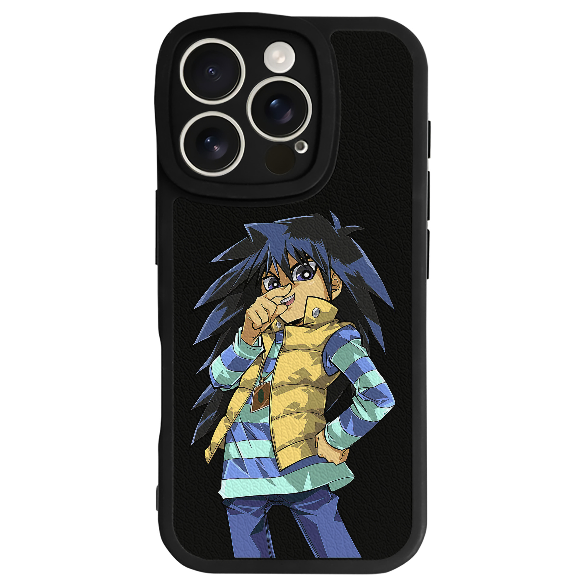（画像用） 遊☆戯☆王 Yu-Gi-Oh! 【iPhone 16シリーズ対応】シリコンスマホケース（レザー調） 材質：シリコン